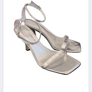Marc Fisher Silver Strappy Women's Heels